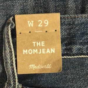 NWT Madewell Mom Jeans as 29